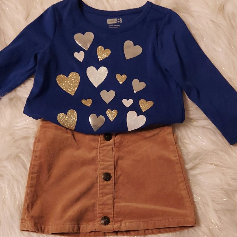 Toddler skirt set